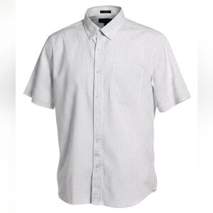 Banana Republic Short Sleeve Slim Fit Button Down Shirt Sz L(ID139)